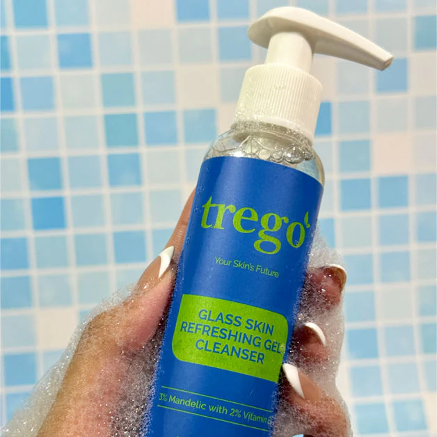 Glass Skin Refreshing Gel Cleanser – Mandelic Acid Face Wash for Clear & Glowing Skin