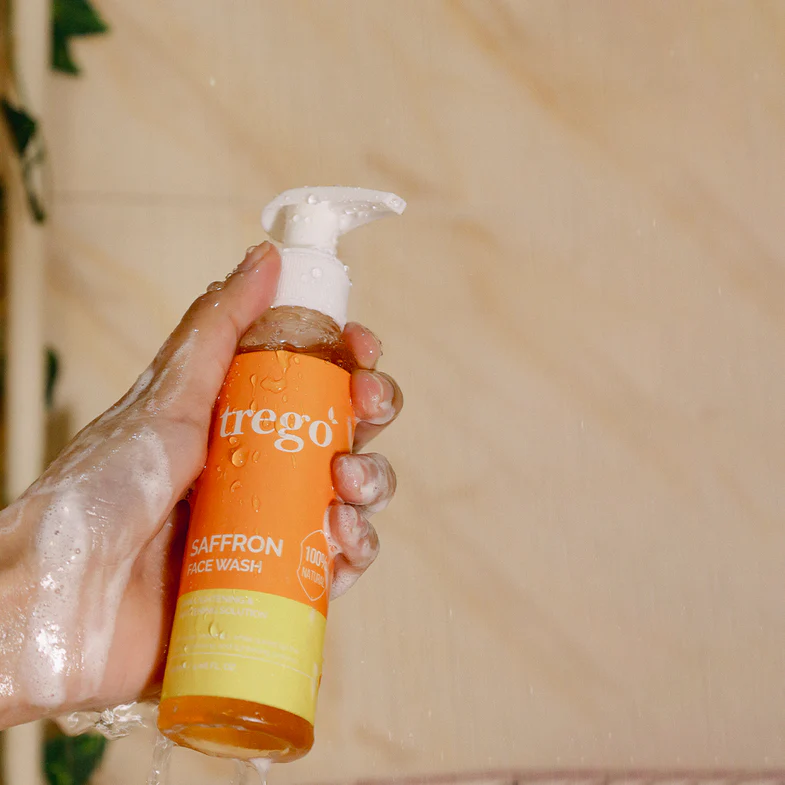 Saffron Face Wash – Brightening & Hydrating Cleanser for Glowing, Even Skin Tone