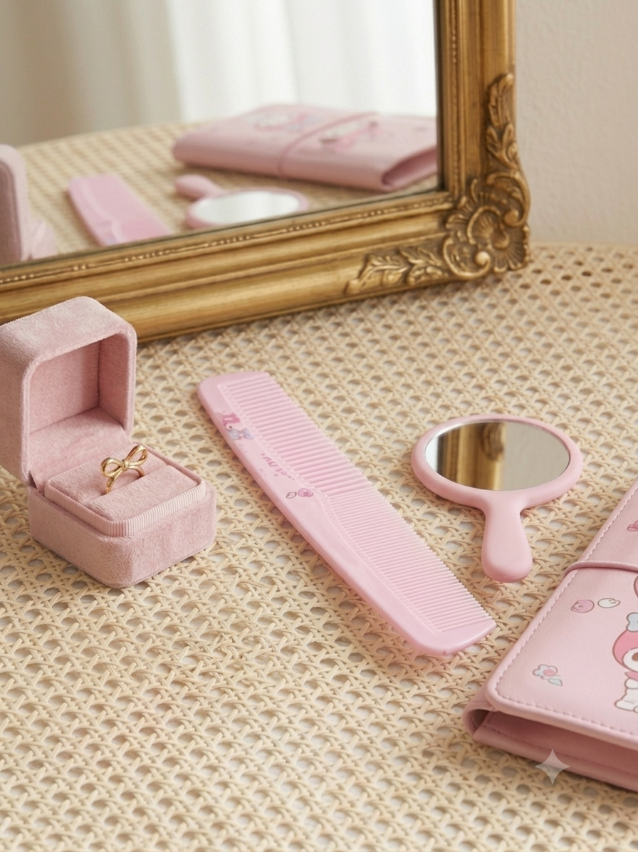 Detangling Comb with Cute Cartoon Graphic