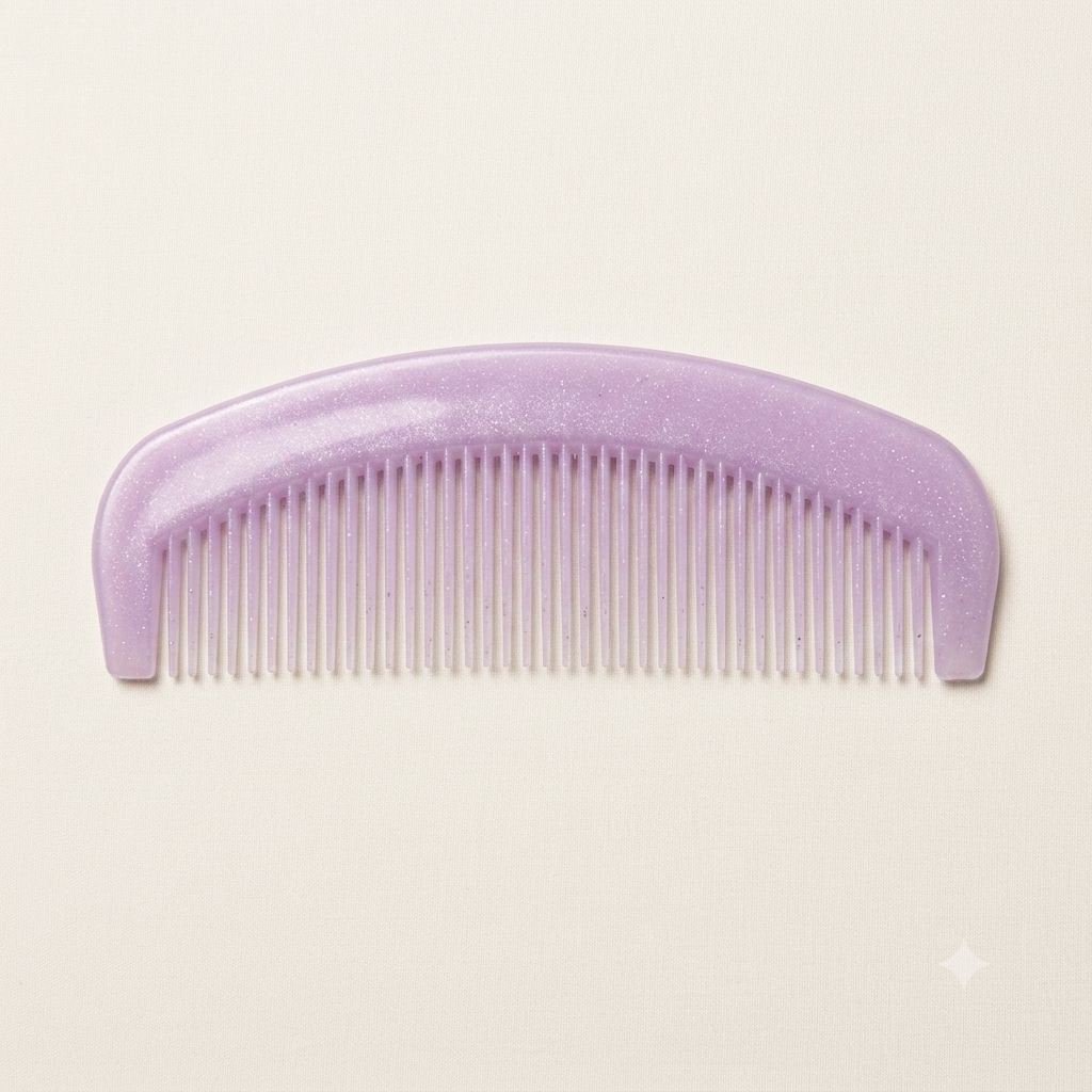 Purple Glitter Styling Comb