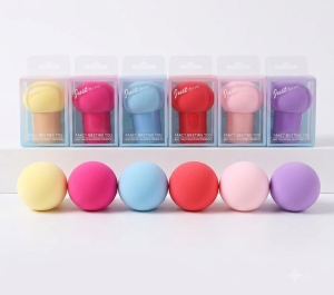 "Fancy Meeting You" Mushroom Style Makeup Sponges with Handle