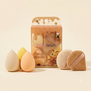 Sweet Beauty 5-Piece Makeup Blender Set | Makeup Sponge & Powder Puff