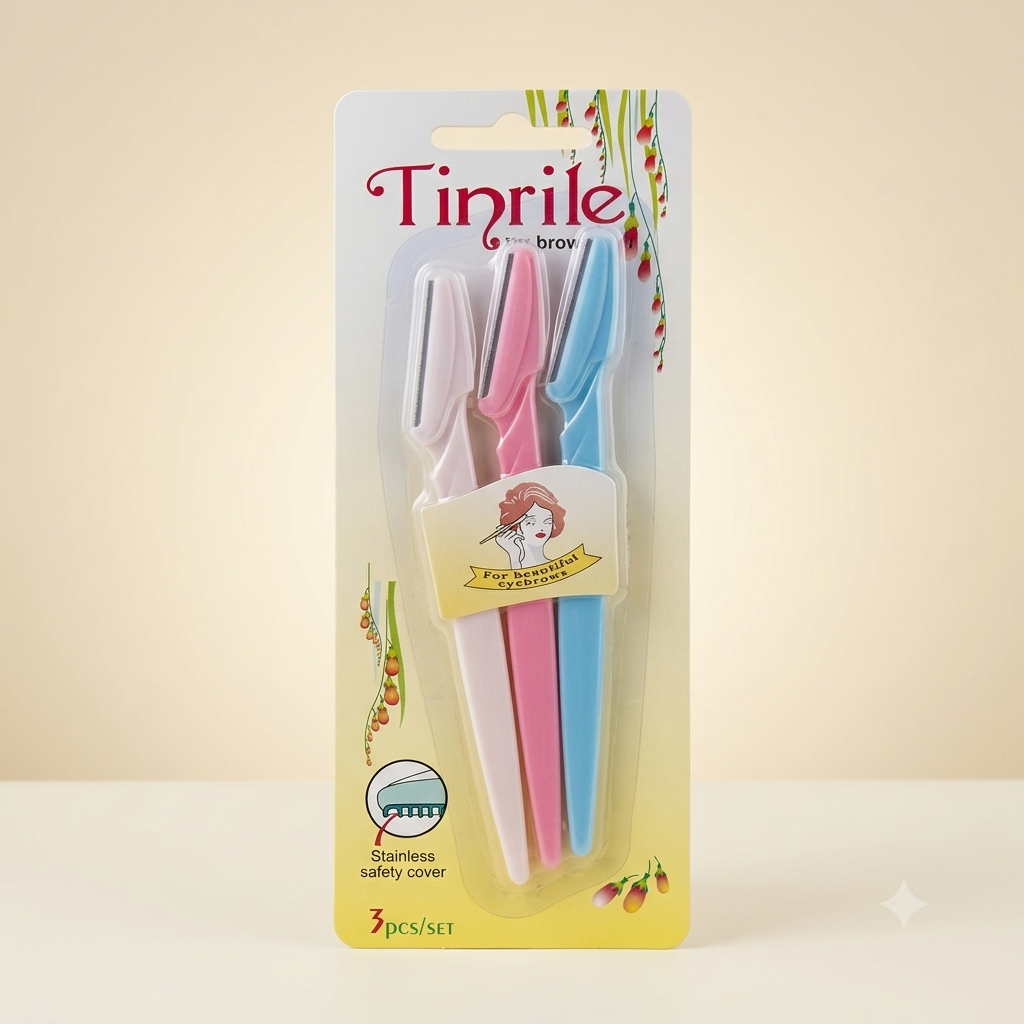 Tinrile Eyebrow Razor Set (3-Piece)